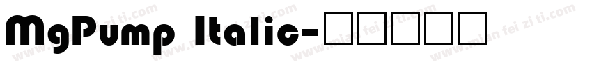 MgPump Italic字体转换